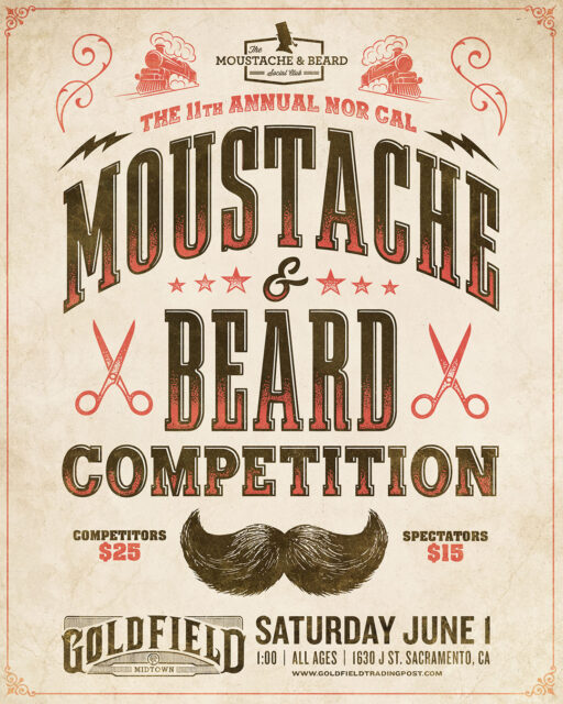 The 11th Annual Nor Cal Moustache & Beard Competition – Sat Jun 01