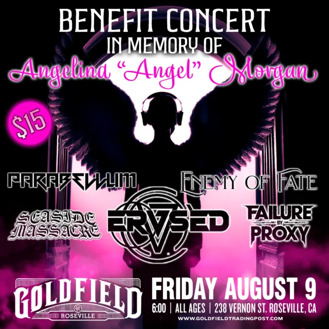 Benefit Concert In Memory Of Angelina “Angel” Morgan – Fri Aug 09