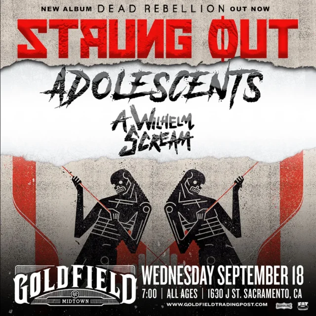 Strung Out & Adolescents – Wed Sep 18