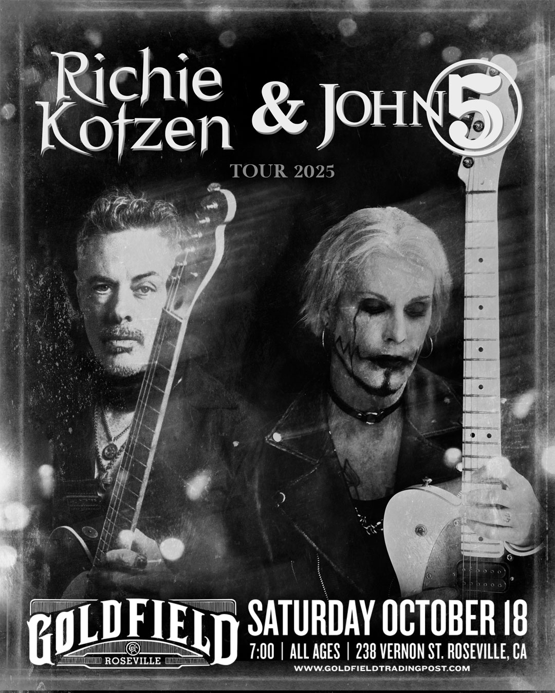 John 5 / Richie Kotzen - Sat Oct 18 - Goldfield Trading Post