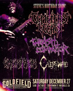 Cemetery Legacy – Sat Dec 27