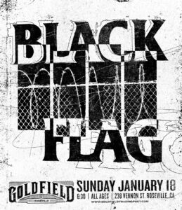 Black Flag – Tue Jan 12