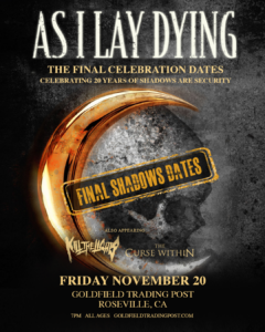 As I Lay Dying – Fri Nov 20