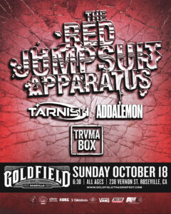 The Red Jumpsuit Apparatus – Sun Oct 18