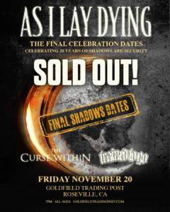 As I Lay Dying – Fri Nov 20
